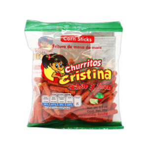 Cristina Churritos Corn Sticks Snack w/Chile and Lime 2.8oz